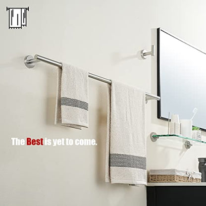 JQK Bath Towel Bar, 30 Inch 304 Stainless Steel Thicken 0.8mm Single Towel Rack for Bathroom, Towel Holder Brushed Finished Wall Mount, Useable Length 27 Inch, TB110L27-BN - color: Brushed, size: 30.15 Inch