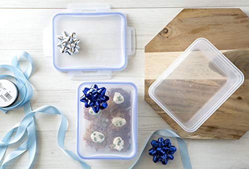 Snapware Food Storage Containers, Plastic, 8.5-Cup, Rectangular | Leakproof & Airtight | BPA-Free | Microwave & Dishwasher Safe | Pack of 6 - size: 6 Pack, style: 8.5 Cup