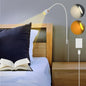 Wall Mounted Reading Light, Minimalist Headboard Mount Book Light, Dimmable LED with Lamp Head Switch Reading Lamp, USB-C Powered, CRI 95+ (4000K + Amber Nightlight) -White - color: White