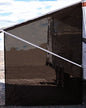 Tentproinc RV Awning Side Sun Shade Screen 9'X7' Mesh Sunshade for Motorhome Camping Trailer Awning Sunscreen Shadescreen Block UV Glare Sunblocker - 3 Year Warranty (Brown) - color: Brown