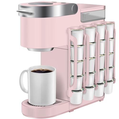 kedofa K Cup Holder for Keurig: Coffee Pod Holder for Counter Small Space - Kcup holder for Wall Mount (4, Pink) - color: Pink, size: 4 Pack /For 20 K-Cups