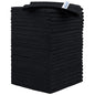 HOMEXCEL Black Microfiber Cleaning Cloth, 24 Pack Cleaning Towels for Kitchen, Lint Free, Scratch-Free, Highly Absorbent, and Reusable Cleaning Rags for House, Window and Glass, Cars, 11.5 X11.5 inch - color: Black