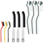 Cleaning Brush, 9 Pcs Hard Bristle Crevice Cleaning Brush Set for Kitchen Bathroom Toilet Grout Bottle Gap Window Tracks, Multifunctional Home Essentials Scrub Cleaning Tools - color: 03. Black(9p2)