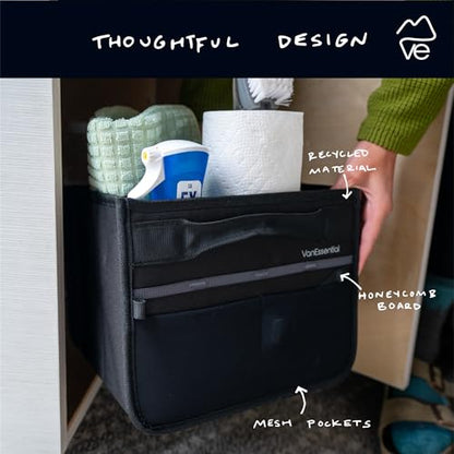 VanEssential Underseat Floor Folding Storage Box Small - size: Small - 18 Liters