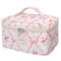 Gosect Large Makeup Bag, Cute Cosmetic Bag for Women Girls, Floral Coquette Aesthetic Toiletry Bag, Travel Make Up Organizer Bag (Pink Butterfly) - color: 012Pink Butterfly
