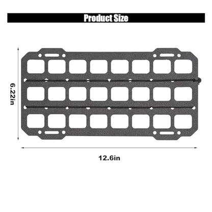 Vehicle Rigid MOLLE Panel, Tactical Gear Car Sun Visor Organizer, EDC Pouch Tool Holster, Storage Holder Visor for Truck Equipment Mount Plate Modular Storage Shelf (Visor Panel) - style: Visor Panel