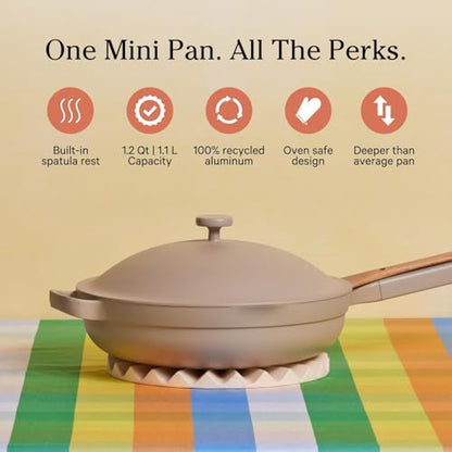 Our Place Mini Cookware Duo | 6-Piece Ceramic Cookware Set with Mini Always Pan & Mini Perfect Pot | Induction & Oven Safe up to 450°F | Nonstick, PFAS-Free Non-Toxic Cookware | Steam - color: Steam, size: Mini
