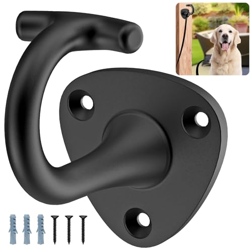 BeneLabel Dog Leash Hooks for Wall Black Dogs Leash Wall Mount Dog Hook for Leashs for Secure and Escape-Proof Hook for Lead Management - color: B - dog leash hook