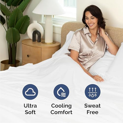 Cal King 6 Piece Sheet Set - Comfy Breathable & Cooling - Ultra-Soft Hotel Luxury Bedding Set with 8-16 Inch Deep Pockets - 1 Flat & 1 Fitted Sheet & 4 Pillowcases - Wrinkle Free & Easy Care - White - color: 01 - White, size: California King