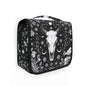 Flower Moon Cow Goat Skull Hanging Toiletry Makeup Bag Travel Toiletries Organizers Cosmetics Bags for Women Men - color: Cow Goat Skull