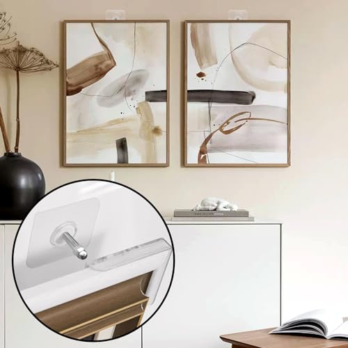 AIERSA 13 Pack Wall Hooks for Hanging,Screw Free Sticker for Mount Wall Shelf, 2 in 1 Reusable Adhesive Hooks Heavy Duty, Waterproof Rustproof and Oilproof for Kitchen, Bathroom, Home, Office(16mm) - color: 13 packs