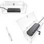 2PC Acrylic Plug Organizer Upgrade,Cable Management Box with Lock,Cable Organizer Box for Surge Protector Power Strip,TV Computer,Cable Wires of Home,Office,Child and Pet Proof