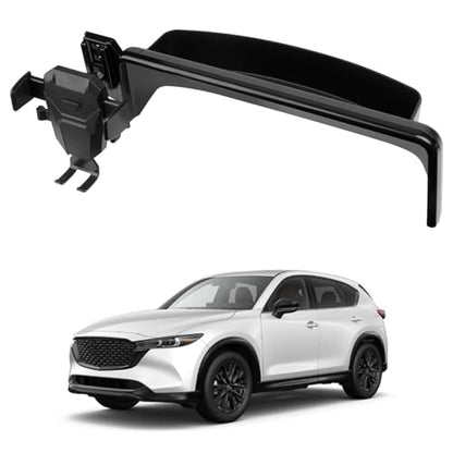 FIILINES Phone Holder for Mazda CX-5 2022-2025 (Fit 10.25" Touch Screen), Phone Mount with Dash Organizer for CX-5 Accessories, 360 Degree Rotation Dash Mount Cell-Phone Holder - size: For CX5 2021-2025