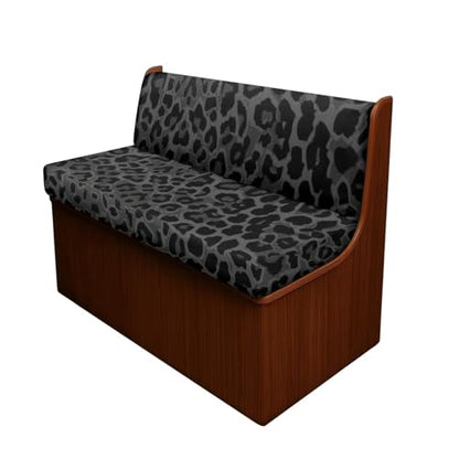 RV Dinette Cushion Covers Black Leopard Print RV Couch Covers for Sofa Bed Stretch Camper Cushion CoversBooth Set Universal Seat Covers Washable Slipcovers - color: Black Leopard Print