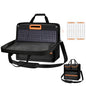 22"x4"x25" Solar Panel Travel Bag, 600D Waterproof Carrying Pocket Case, Solar Panel Storage Bag with Shoulder Strap Fit for Outdoor Camping Travel, Compatible with 100W /200W, with Shoulder Pads