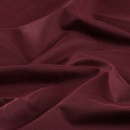 Diamond Home Linens Set of 2 100% Blackout Insulated Rod Pocket Kitchen Curtain Tiers for Small Windows 27" W x 24" L-Burgundy - color: Burgundy, size: 27"W x 24"L (Pack of 2)