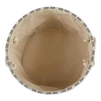 Bone Dry Pet Storage Collection Lattice Paw Print, Gray, Medium Round - color: Gray, size: Medium Round