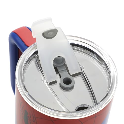 Bioworld Marvel Spider-Man Costume 40 Oz Stainless Steel Tumbler With Handle-OSFA - color: Spider-Man Costume Blue