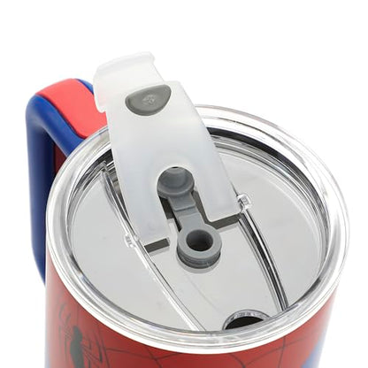 Bioworld Marvel Spider-Man Costume 40 Oz Stainless Steel Tumbler With Handle-OSFA - color: Spider-Man Costume Blue