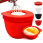 Silicone Bowl Liner for KitchenAid Mixer 4.5/5QT, Collapsible Mixing Bowl Insert with Airtight Lid, Food Grade Silicone KitchenAid Stand Mixer Bowl Liner, Heat Resistant, Dishwasher Safe, 1 Pack (Red)