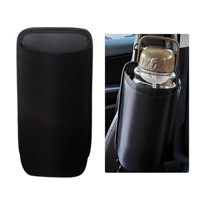 1 Pcs Black Cup Holder Large Cup Holder, Car Water Bottle Holder Bag, Hanging Anti-Drop Seat Car Seat Side-Hanging Storage Bag, Car Water Cup Storage Bag for Most Car Models