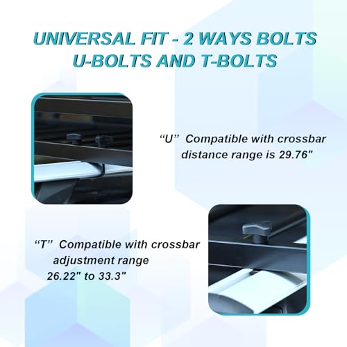 TOOENJOY 59" x 15.5" x 5" Skinny Roof Cargo Carrier Basket, Heavy Duty Roof Rack Luggage Holder for Car SUV and Pickup, 200 LBS Capacity - size: L59 x W15.5 Inch without Hitch