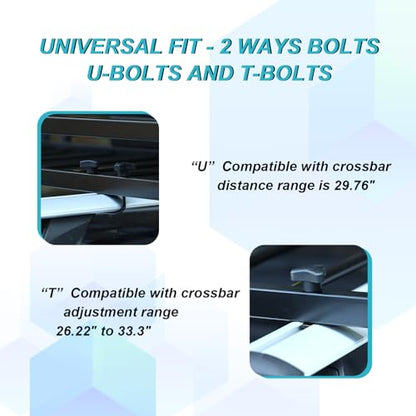 TOOENJOY 59" x 15.5" x 5" Skinny Roof Cargo Carrier Basket, Heavy Duty Roof Rack Luggage Holder for Car SUV and Pickup, 200 LBS Capacity - size: L59 x W15.5 Inch without Hitch