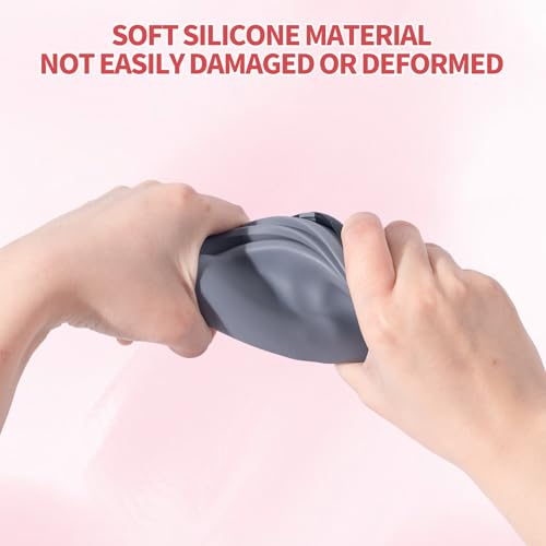 2Pack Silicone Collapsible Dog Bowls, Cute Pet Ear Shape and Cat Graphic Travel Water Bowl Full of Pet Atmosphere 25oz Portable Feeder for Small Large Dog Walking Hiking Camping (Pink and Grey) - color: Pink and Grey