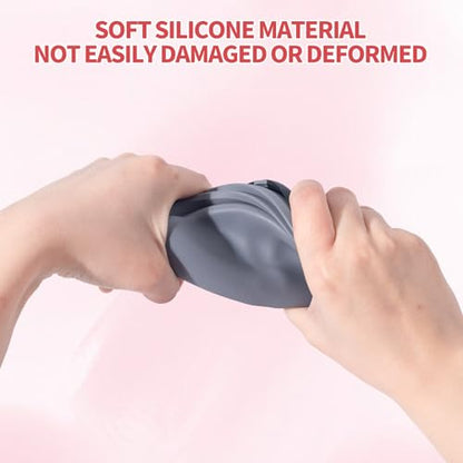 2Pack Silicone Collapsible Dog Bowls, Cute Pet Ear Shape and Cat Graphic Travel Water Bowl Full of Pet Atmosphere 25oz Portable Feeder for Small Large Dog Walking Hiking Camping (Pink and Grey) - color: Pink and Grey