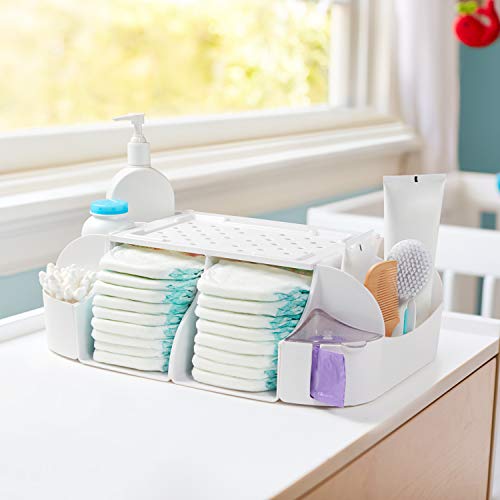 Munchkin® Diaper Change Organizer, Green/white - size: 14 Piece Set