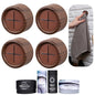 HEFA Towel Holder & Hooks - Kitchen & Bathroom Organization Set, 4 Pack , Gadgets - color: Mahogany Brown, size: 4 Pack