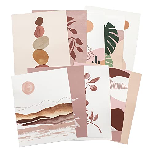 Artivo Boho Wall Art Prints Southwestern Art Wall Decor 8x10 12 Set, Neutral Aesthetic Wall Collage Kit, Modern Wall Art Desert Bedroom Posters, - color: Boho 12 Set