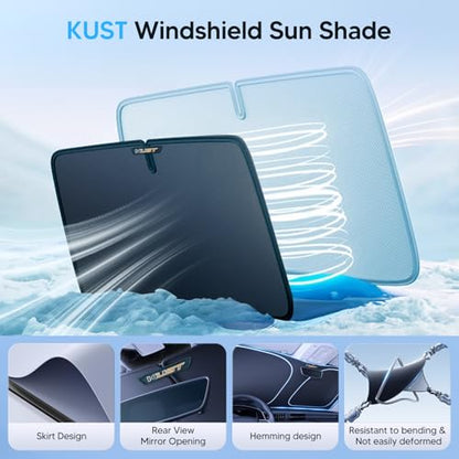 KUST Windshield Sun Shade for Toyota 4RUNNER 2025-2026 / Toyota Tacoma 2016-2022 2023 2024 2025 2026 Window Accessories Shade Sun Visor Cover Foldable Block UV Rays - size: For | Toyota 4RUNNER