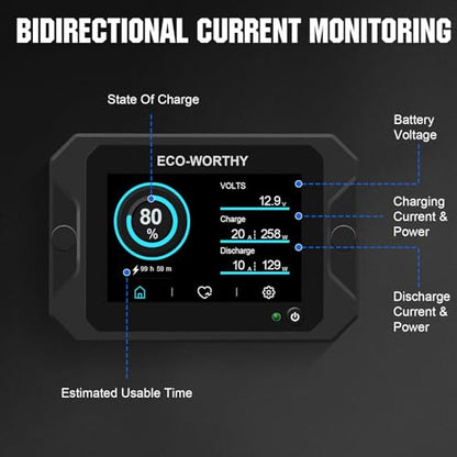 ECO-WORTHY Hall Sensor AC to DC Transmitter, Input 300A Additional Accessories for Battery Monitor - size: Hall Sensor