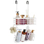 HapiRm Hanging Shower Caddy Organizer - No Drilling Shower Organizer with Inclined Shelf, Rustproof & Waterproof 304 Stainless Steel Bathroom Caddy - White - color: White-Inclined Shelf