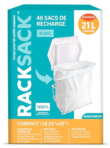 Rack Sack Compact Bag Refills White 48's - color: White