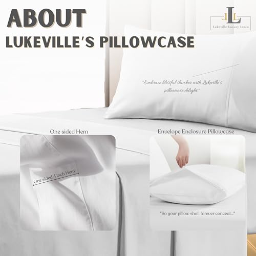 Lukeville Luxury Linen 3-Piece Cot Sheet Set - 25" x 75" x 9" - White Solid - color: White, size: Cot Sheet 25"x 75"