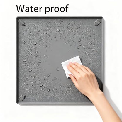 Pee Pad Holder for Dogs,Portable Silicone Pet Pad Holder 24" x 24" Pee Pads, No Spill Raised Lip High Edge for Floor Protection, Leak-Proof Puppy pad Holder,Square Pee pad Tray