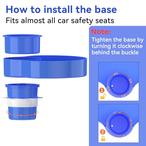 Kids Car Seat Tray, Travel Tray with Cup Holder for Toddler Baby, Kids Car Seat Food Snack Organizer for Road Trip, Stroller snack tray travel must haves - Blue - color: Blue