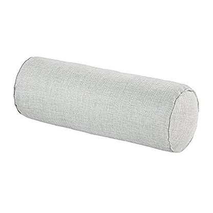 16x6 Inch Round Neck Pillow with Washable Cotton Cover Pillow Provides Best Support for Sleeping .（Grey） - color: Grey
