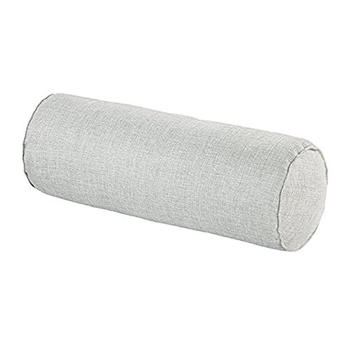 16x6 Inch Round Neck Pillow with Washable Cotton Cover Pillow Provides Best Support for Sleeping .（Grey） - color: Grey