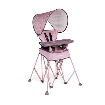 Baby Delight Go with Me Uplift Deluxe Portable High Chair | Travel High Chair | Sun Canopy | Indoor and Outdoor | Canyon Rose - color: Canyon Rose