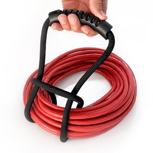 Storage Straps 15.7-inch (2-Pack) Extension Cord Organizer, Vacuum Hose Holder, Shop Storage, Air or Water Hose Organizer for your Home, Garage, Boat, RV and More Cable Straps (BLack, S（15.7inch）) - color: Black, size: S（15.7inch）