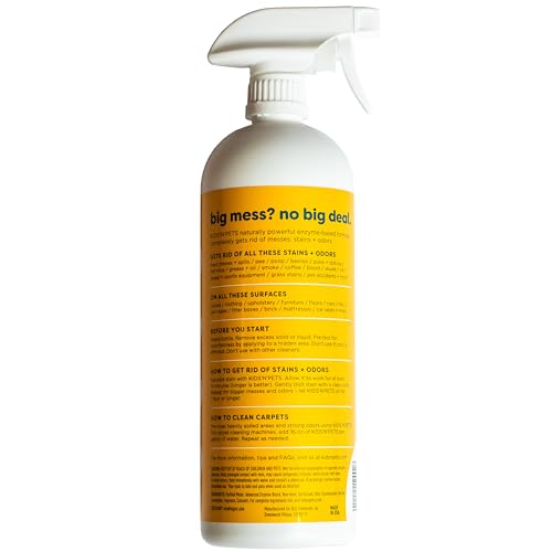 KIDS 'N' PETS Instant All-Purpose Stain & Odor Remover Permanently Eliminates Dog Pee, Cat Urine, Other Smells, Spots from Home Carpet, Couch, Furniture, Mattress, Fabric. Non-Toxic, Child Safe - 27oz - style: 27.05 fl oz