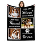 Custom Dog Memorial Blanket with Pictures & Name in Loving Memory of Loss Pet, Personalized Dog Blanket with Photos, Customized Pet Blankets Sympathy Bereavement Gift for Loss of Pets Owner - color: Design5