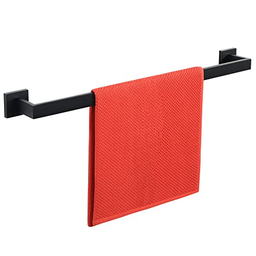 Alise Black Towel Bar, 28 Inch Towel Racks for Bathroom, SUS304 Stainless Steel Towel Holder Wall Mounted, Heavy Duty Towel Hanger for Bathroom & Kitchen - color: Matte Black, size: Single 28 Inch