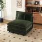 SoarFlash Chenille Sectional Middle Position Sofa,Green - color: Green, size: 1 Middle Seat