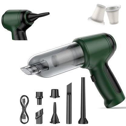 Handheld Car Vacuum - 15000Pa Cordless Wet/Dry, 120W High Power with Complete Accessory Kit for Cars, Pet Hair, Home & Office