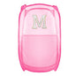 Collapsible Pop Up Laundry Hamper, Extra Large with Removable Initial Letter M, Mesh Foldable Laundry Basket, 28" x 16" x 16" (Pink) - color: 1P PinkM