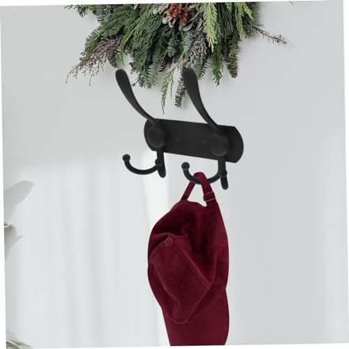 Homoyoyo Wall Mounted Multi-Functional Hooks for Bathroom Kitchen and Home Towel and Coat Hangers Easy to Install for Organizing Keys Purses and More